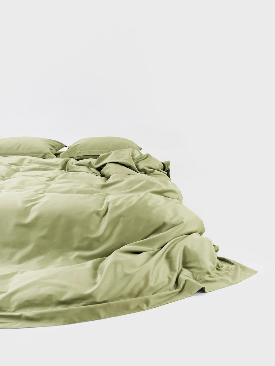 Sateen Duvet Cover Frosted Lime