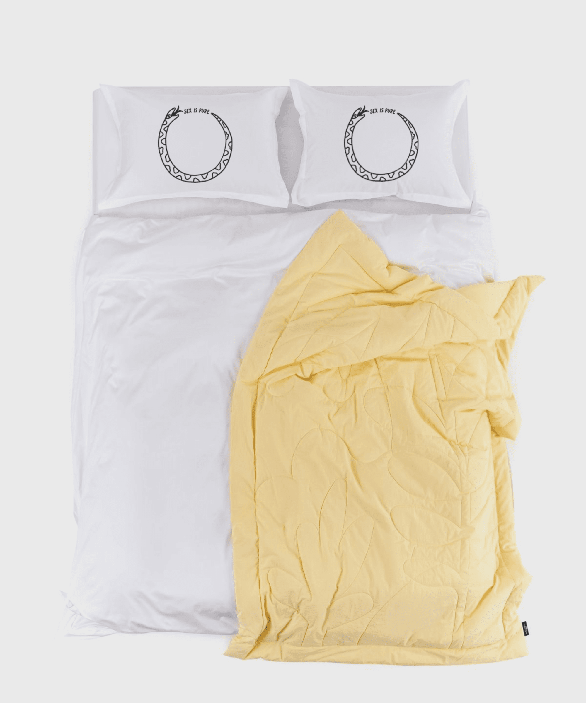 MERFYS X PURE. Ouroboros Pillowcases 80x80 cm (pack of two)