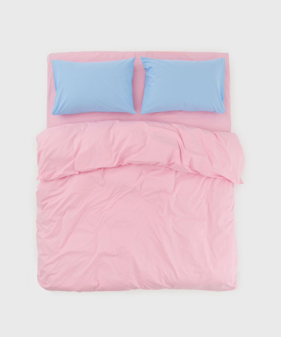 Percale Rose & Blue Set